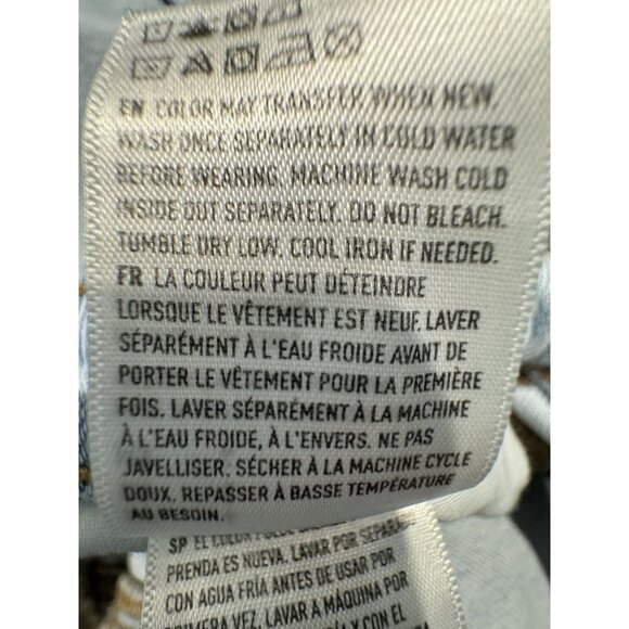 American Eagle Mom Short Size 4 Ripped Stretch Light Wash - Picture 7 of 8